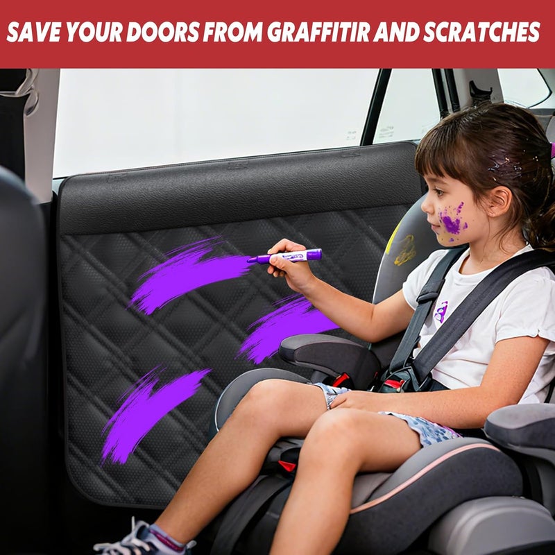 Surfcabin Dog Car Door Protector – 20% Larger Design for Sedans, Family Cars and Small SUVS, 2 Packs Thickened Waterproof Door Panel Covers, Protects Doors from Dog Scratching - Image 5